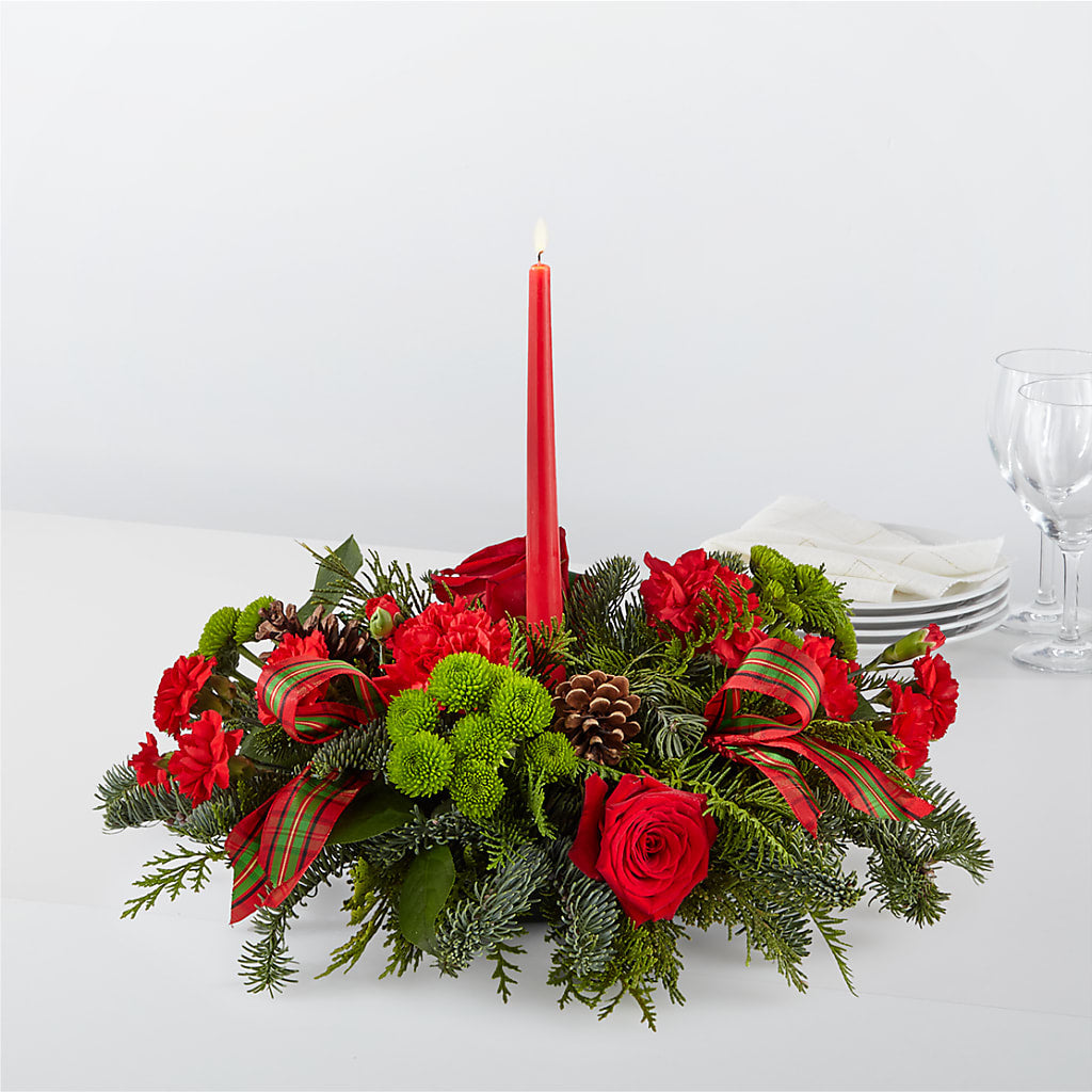 By the Candlelight Centerpiece – Flowerland, Athol MA