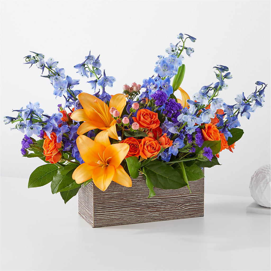 Radiant Citrus Box Bouquet – Flowerland, Athol MA