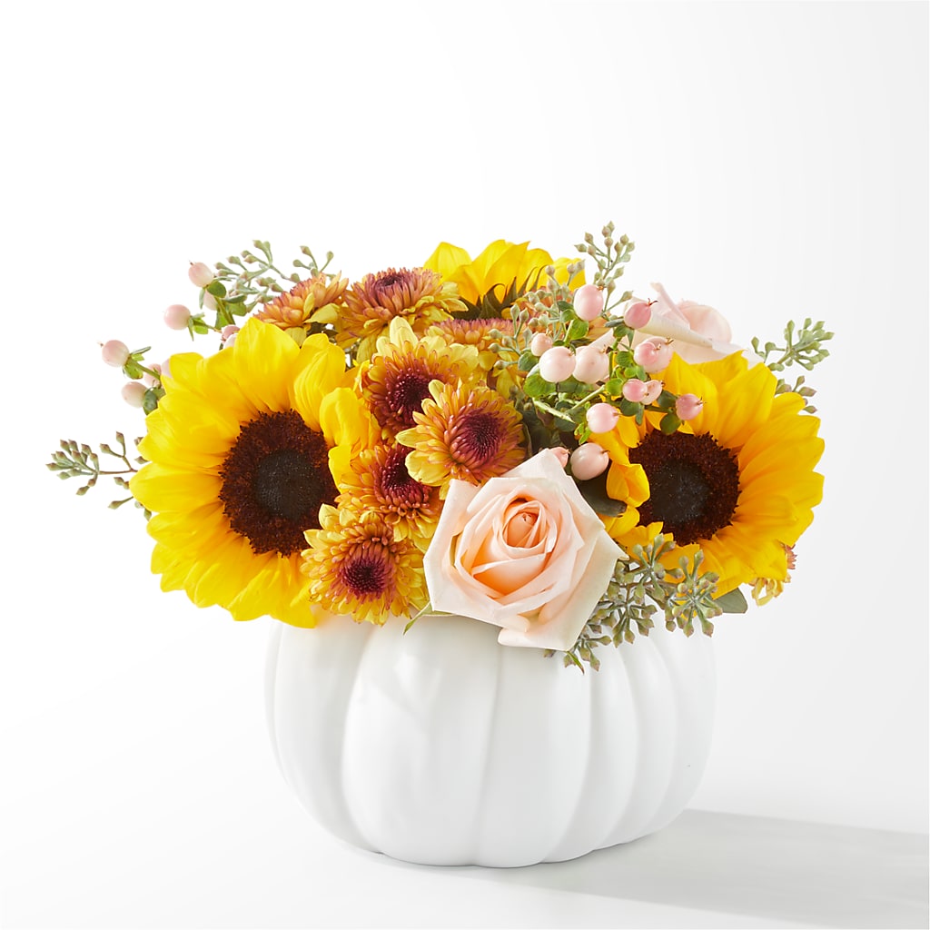 Pumpkin to Talk About Bouquet – Flowerland, Athol MA