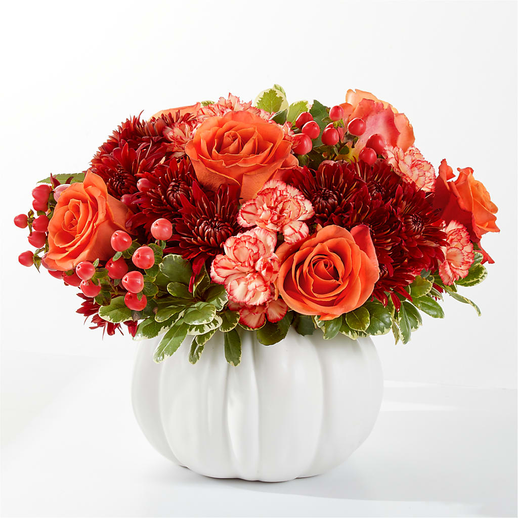 Autumn Air Pumpkin Bouquet – Flowerland, Athol MA