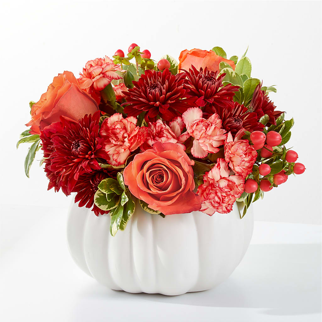 Autumn Air Pumpkin Bouquet – Flowerland, Athol MA