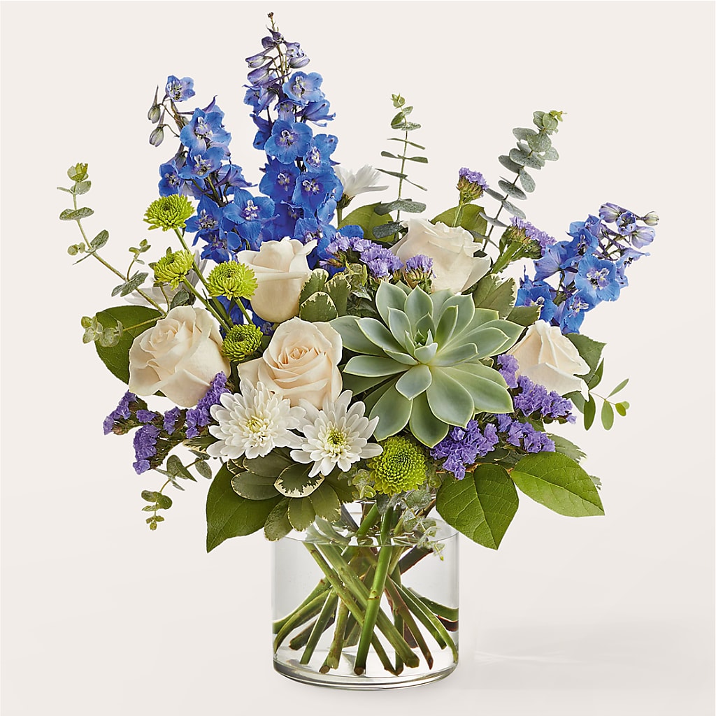 Cerulean Waves Bouquet – Flowerland, Athol MA