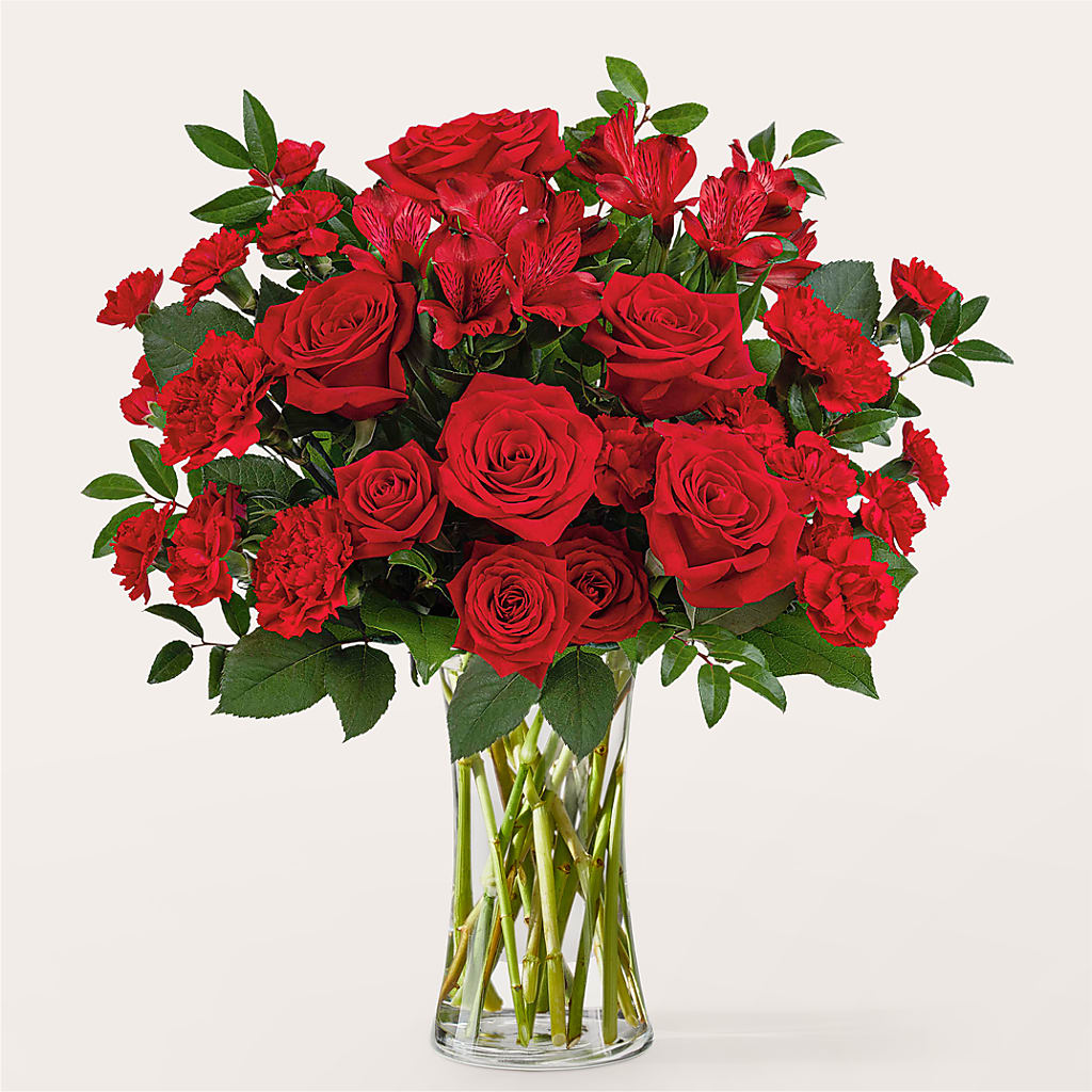 Brilliant Ruby Bouquet – Flowerland, Athol MA