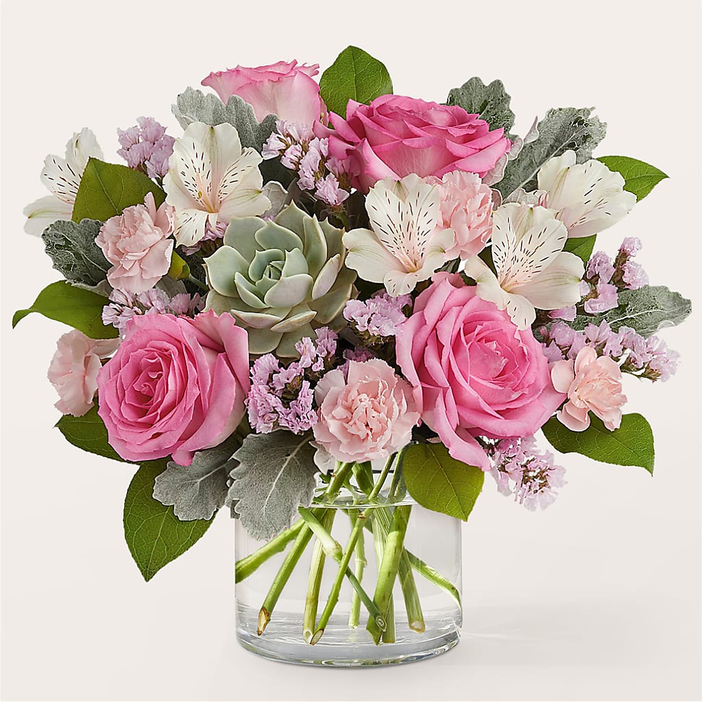 Dusty Rose Bouquet – Flowerland, Athol MA