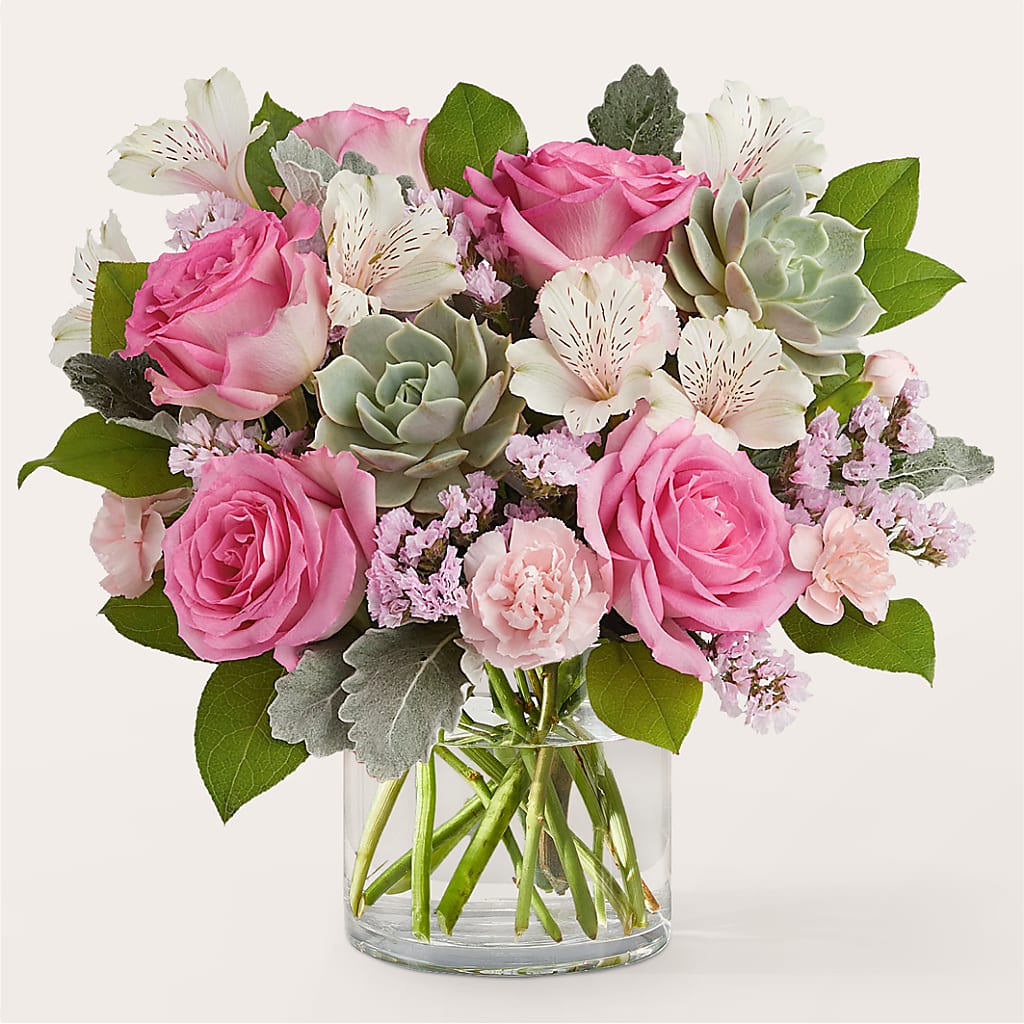 Dusty Rose Bouquet – Flowerland, Athol MA