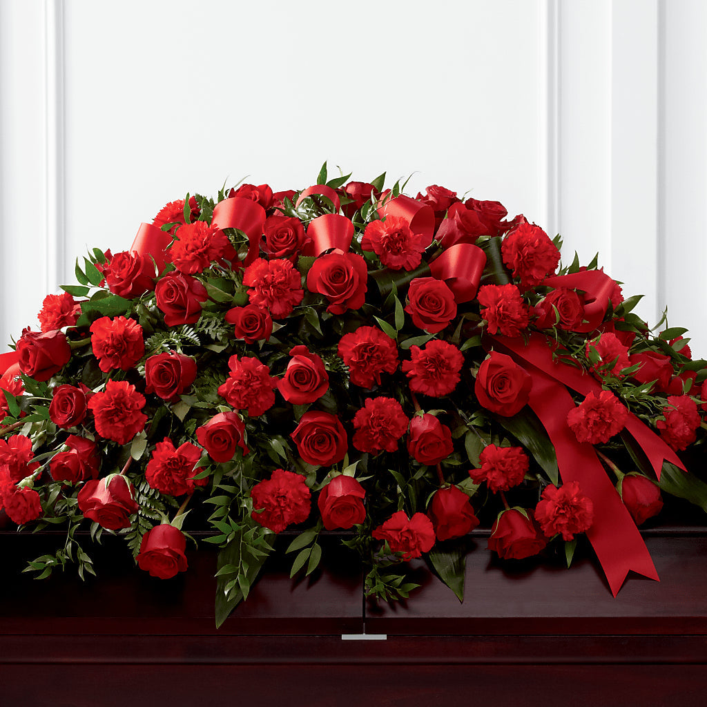 Tribute of Life Casket Spray – Flowerland, Athol MA