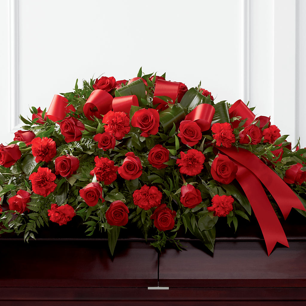 Tribute of Life Casket Spray – Flowerland, Athol MA