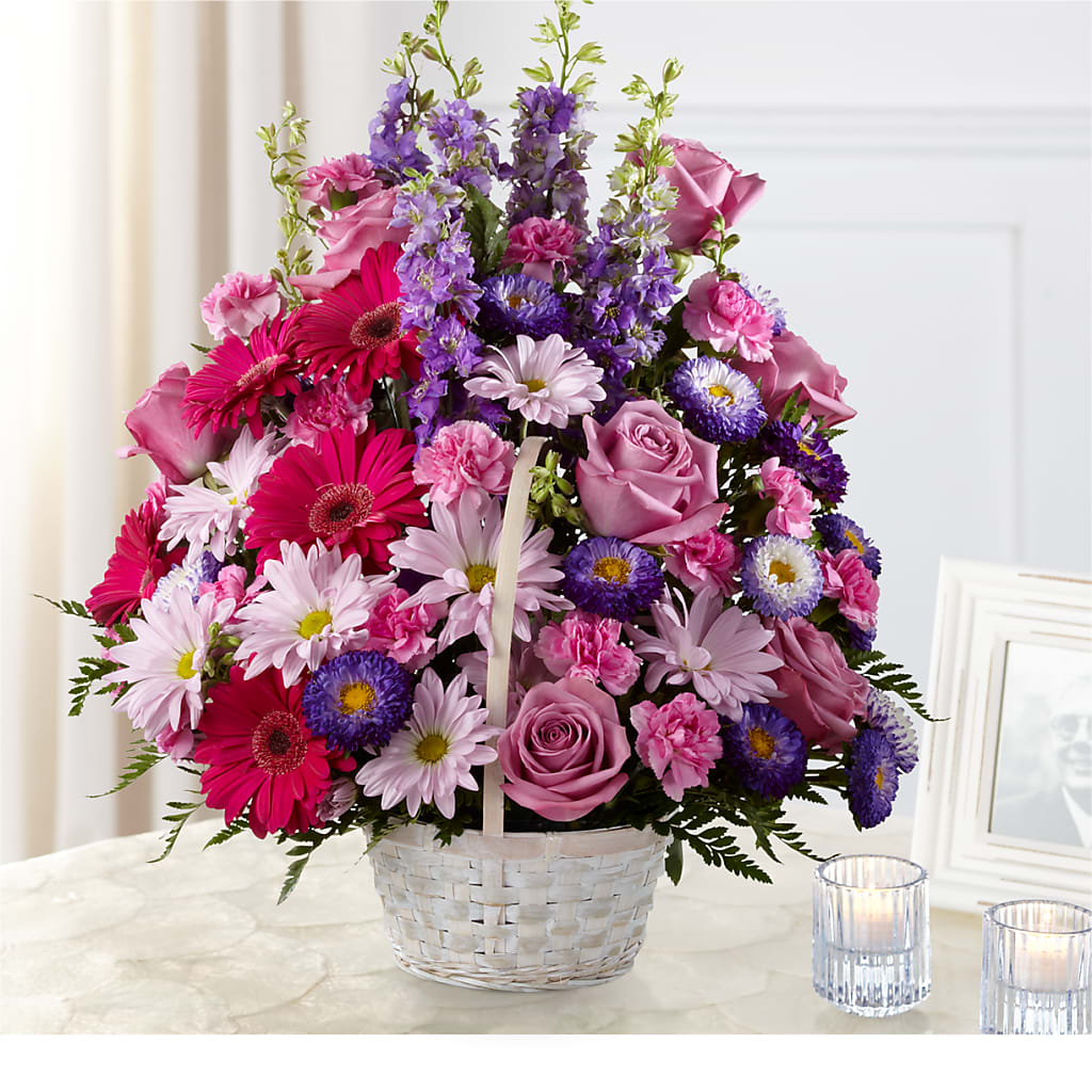 Pastel Peace Basket – Flowerland, Athol MA