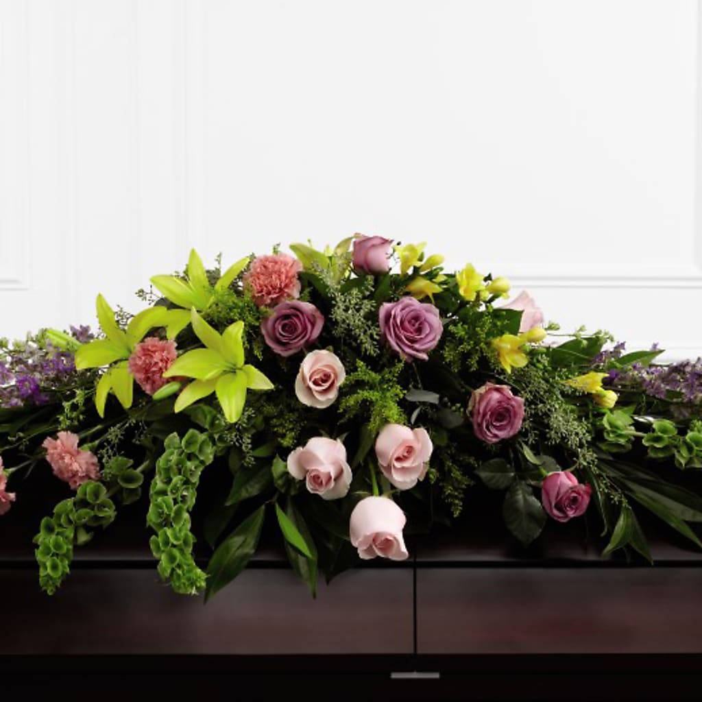 Forever Beloved Casket Spray – Flowerland, Athol MA