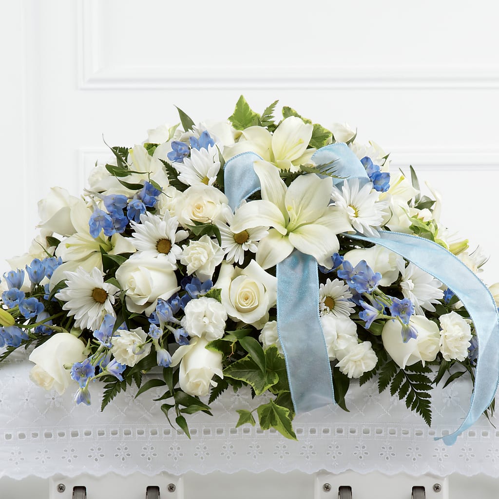 Tender Treasure Casket Spray – Flowerland, Athol MA