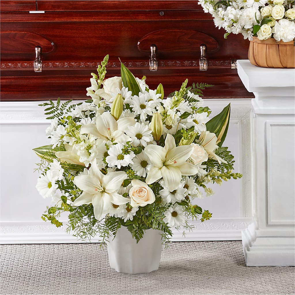 Thoughts of Tranquility Floor Basket – Flowerland, Athol MA