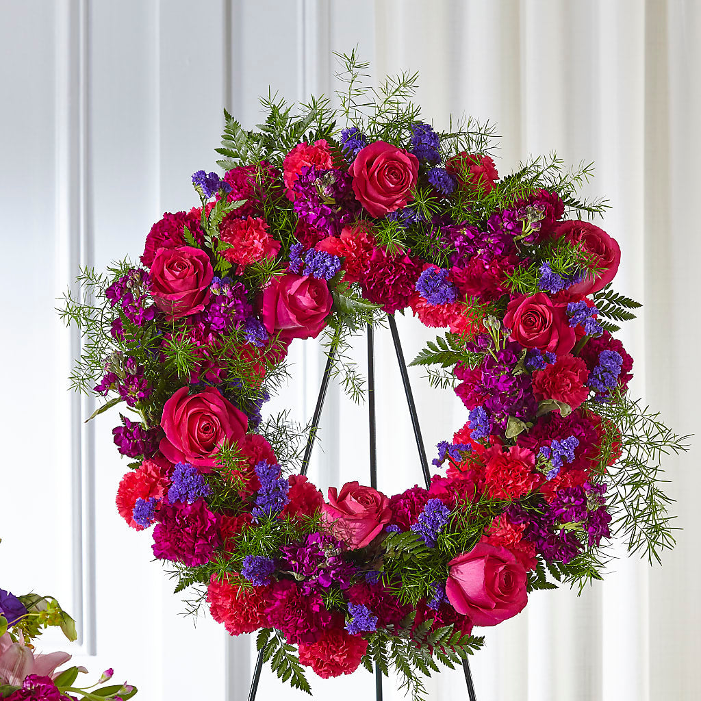 Calming Colors Wreath – Flowerland, Athol MA