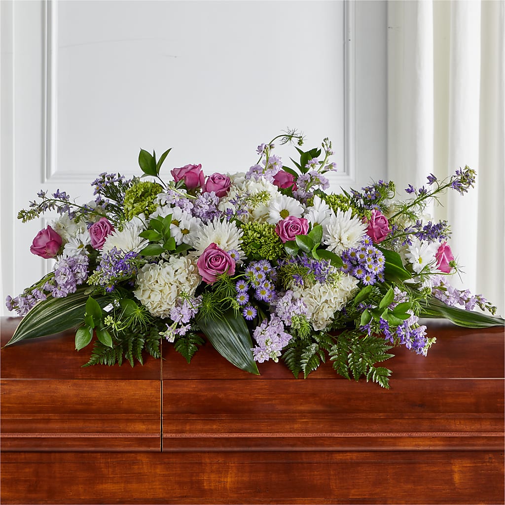 Meadows of Serenity Casket Spray – Flowerland, Athol MA