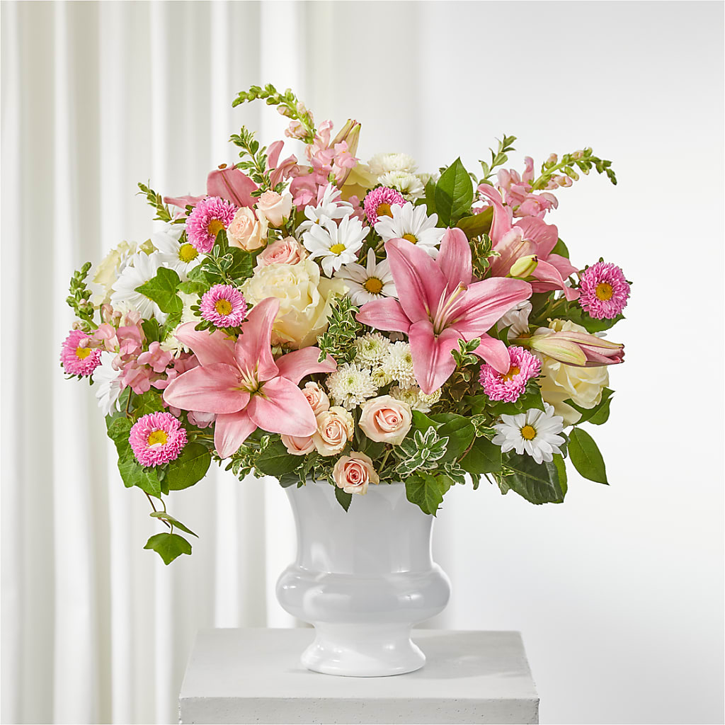 Empathetic Blooms Urn Arrangement – Flowerland, Athol MA