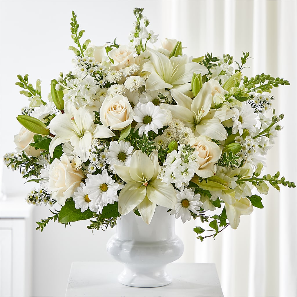 Uplifting Urn Arrangement – Flowerland, Athol MA