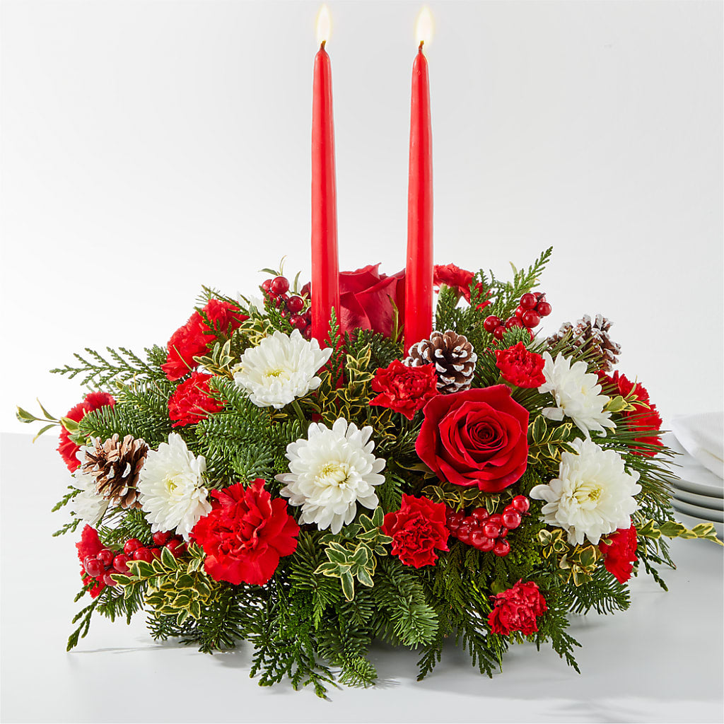 Holiday Soiree Centerpiece – Flowerland, Athol MA