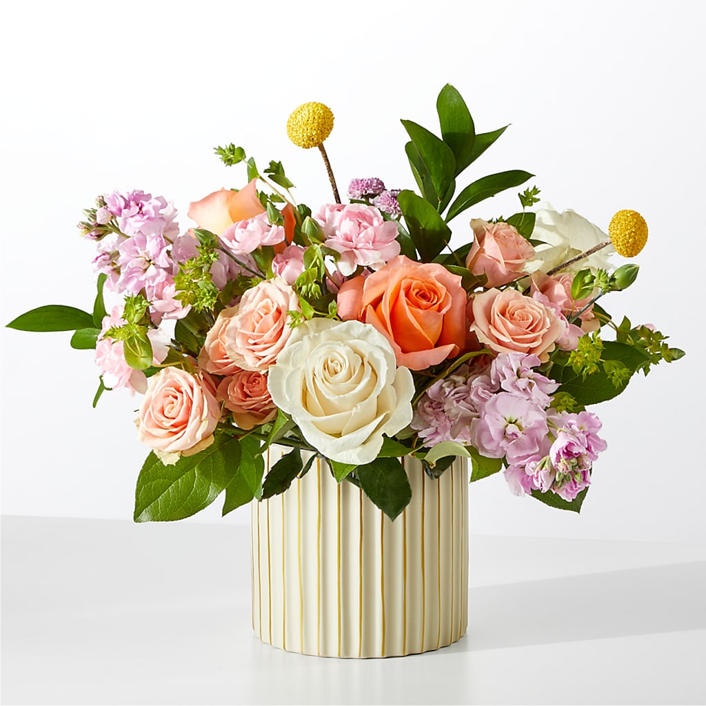 French Market Bouquet with Ivory Vase – Flowerland, Athol MA