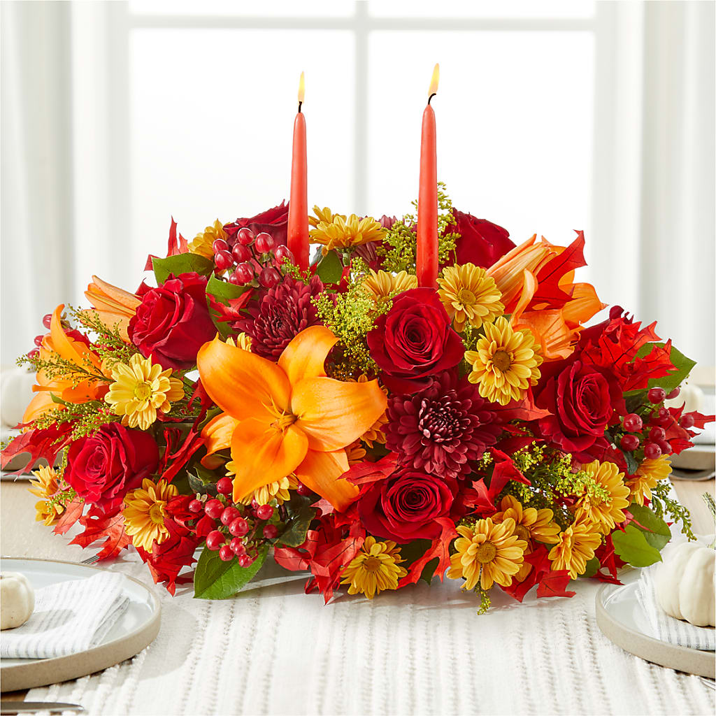 Autumn's Embrace Centerpiece – Flowerland, Athol MA