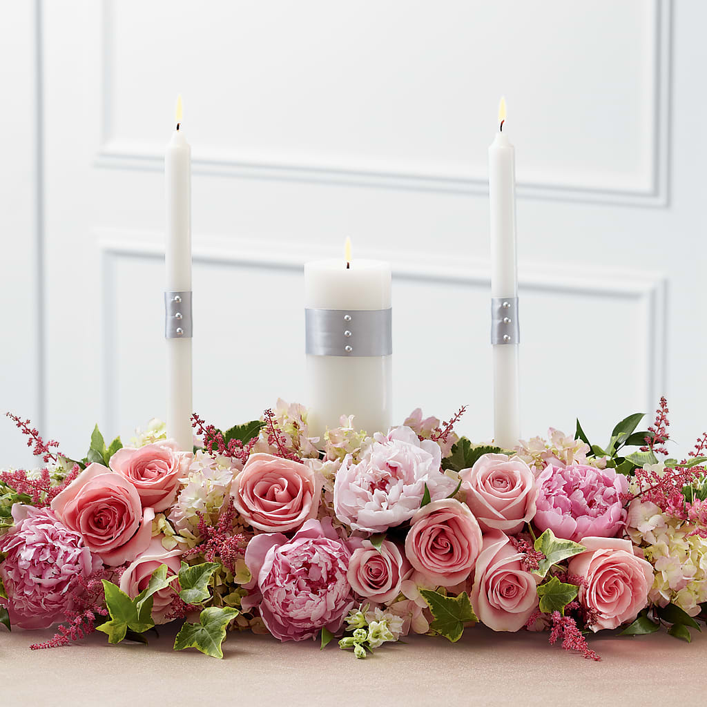 Worldwide Romance Unity Candle Arrangement – Flowerland, Athol MA