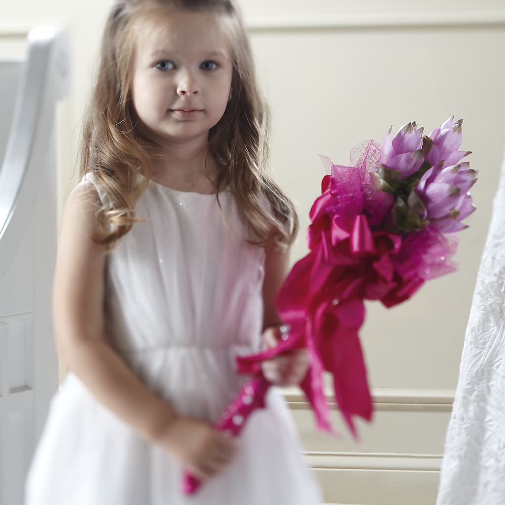 Sparkle Pink Flower Girl Bouquet – Flowerland, Athol MA