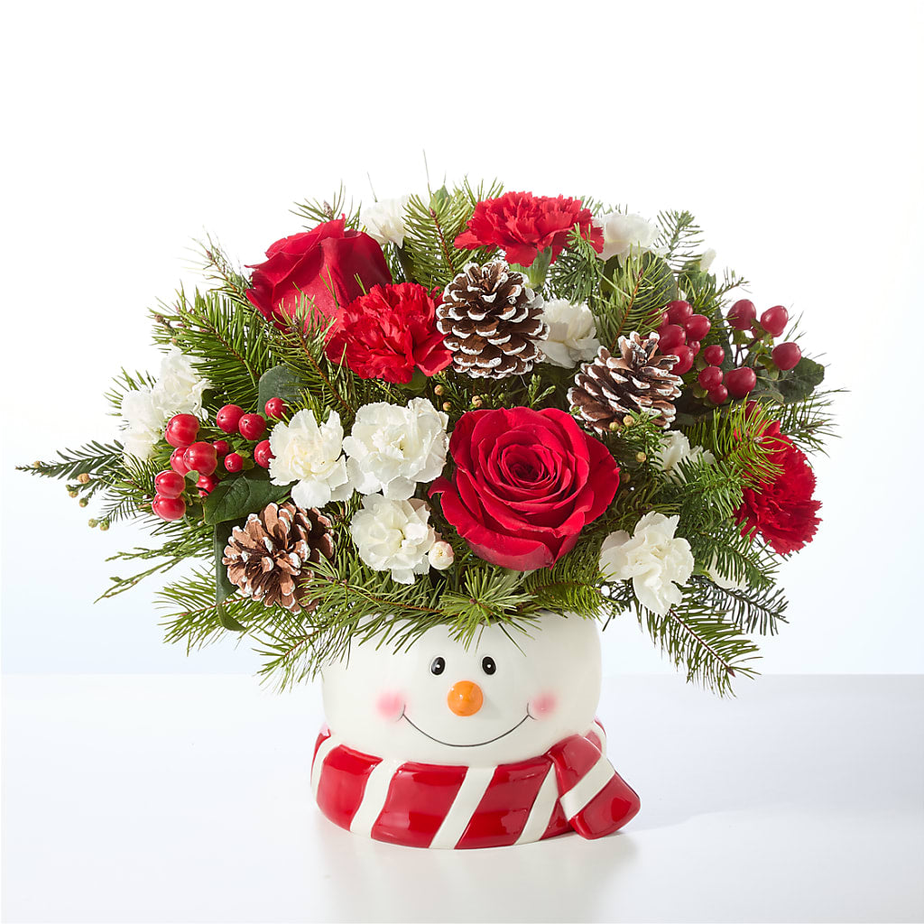 Jolly Snowman Bouquet –  Flowerland, Athol MA