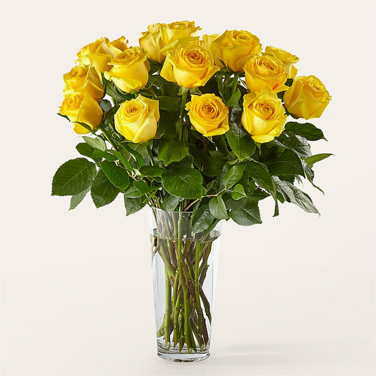 Long Stem Yellow Rose Bouquet –  Flowerland, Athol MA