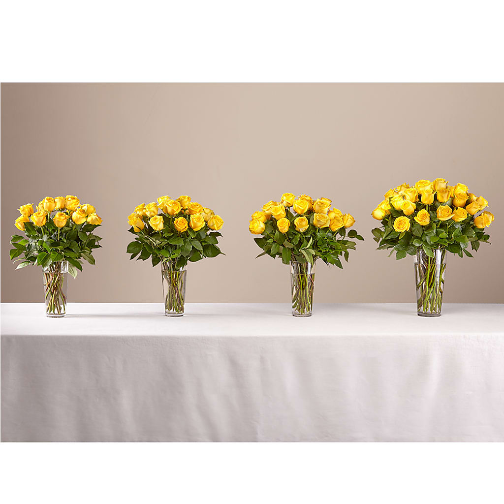 Long Stem Yellow Rose Bouquet –  Flowerland, Athol MA