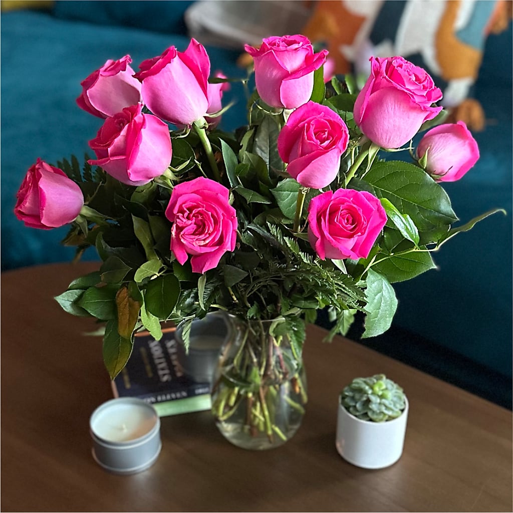 Long Stem Pink Rose Bouquet –  Flowerland, Athol MA