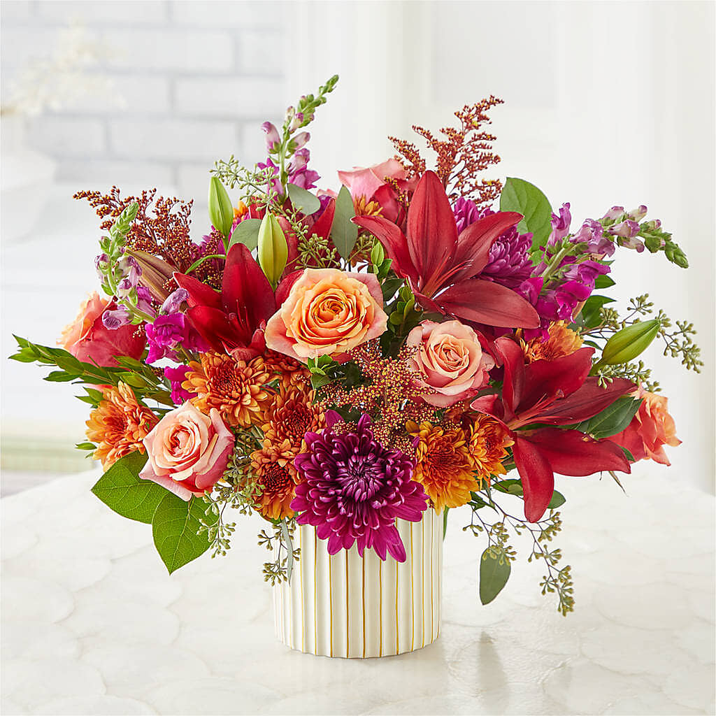 Burgundy Landscape Bouquet –  Flowerland, Athol MA