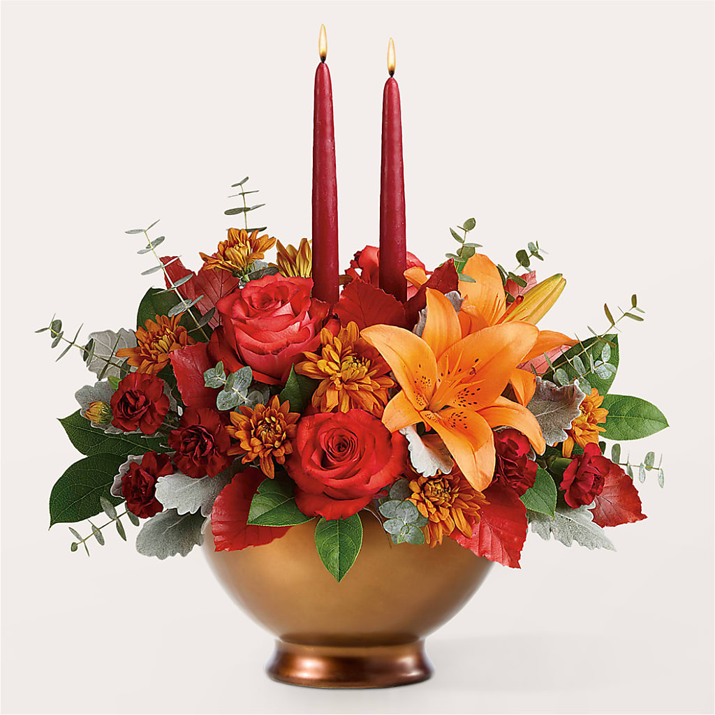 Fruits of Fall Centerpiece –  Flowerland, Athol MA