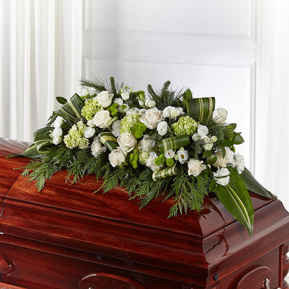 Hopeful Gesture Casket Spray –  Flowerland, Athol MA