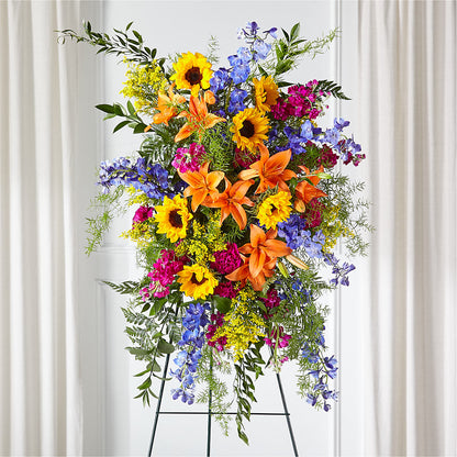 Sunlit Memories Standing Spray (Standard) –  Flowerland, Athol MA
