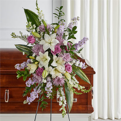 Grateful Hearts Standing Spray –  Flowerland, Athol MA