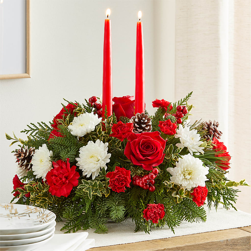 Holiday Soiree Centerpiece –  Flowerland, Athol MA