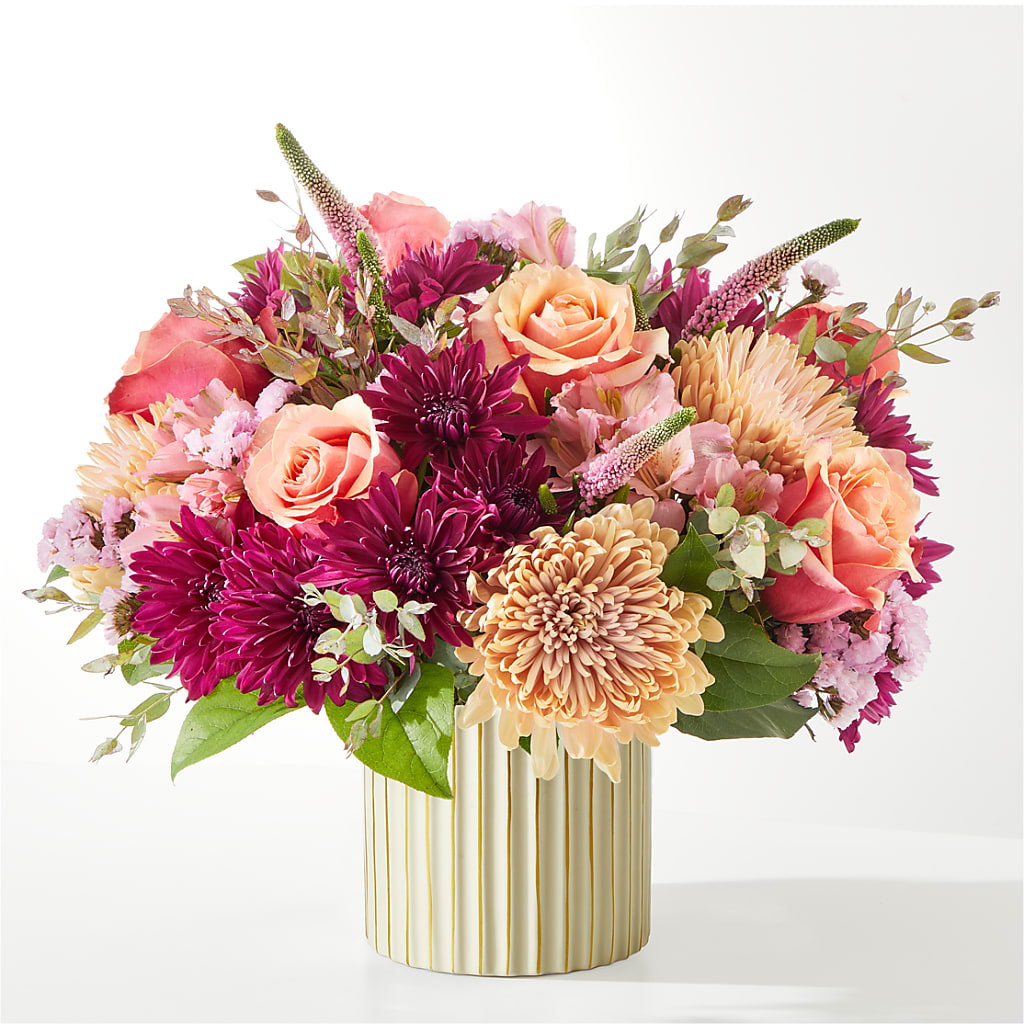 Berry Cobbler Bouquet with Ivory Vase –  Flowerland, Athol MA