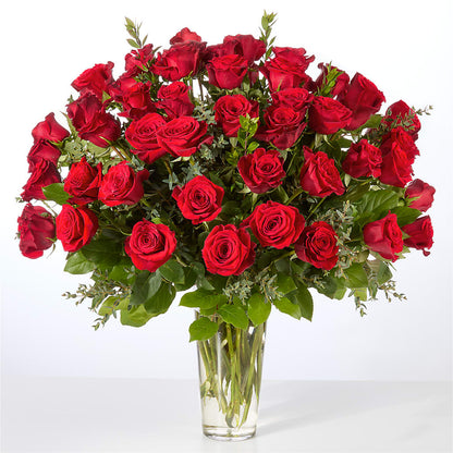 Forever Yours Fifty Stem Red Rose Bouquet –  Flowerland, Athol MA