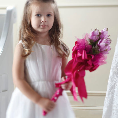 Sparkle Pink Flower Girl Bouquet –  Flowerland, Athol MA
